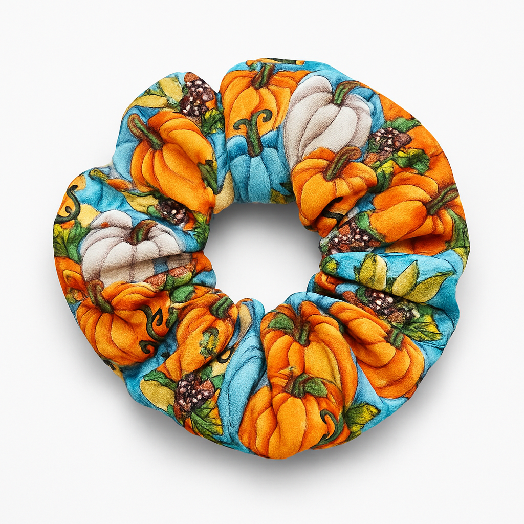 Jumbo Pumpkin Scrunchies