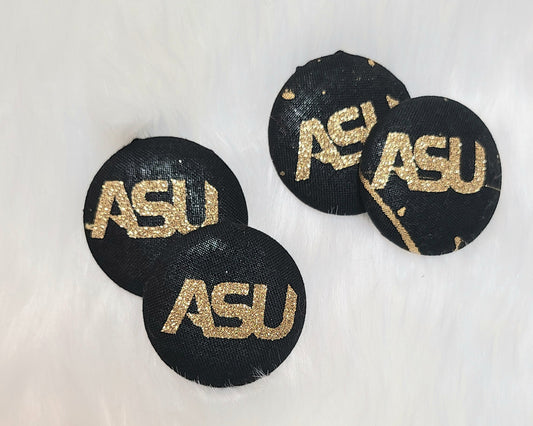 ASU Button Earrings