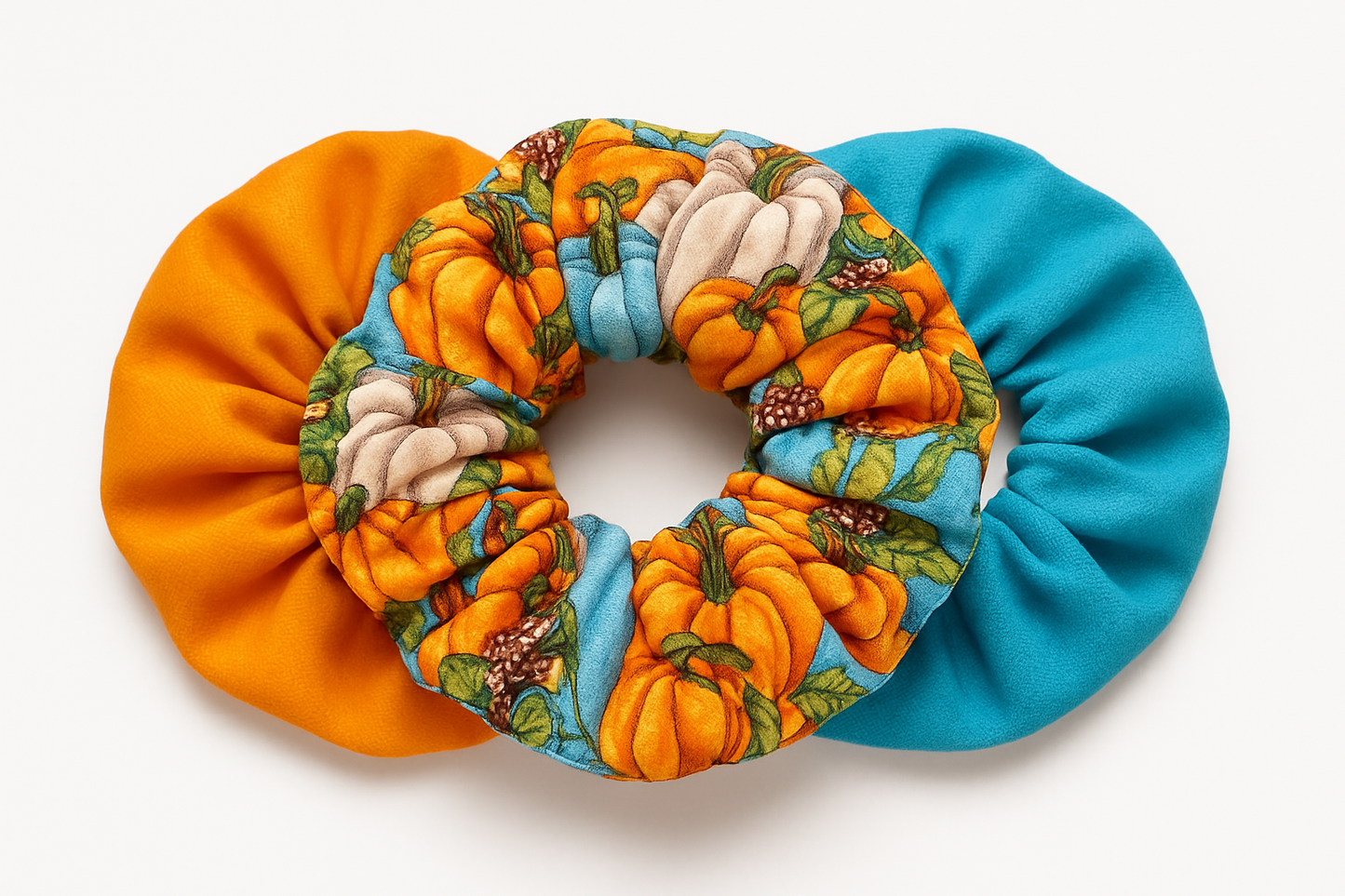 Jumbo Pumpkin Scrunchies