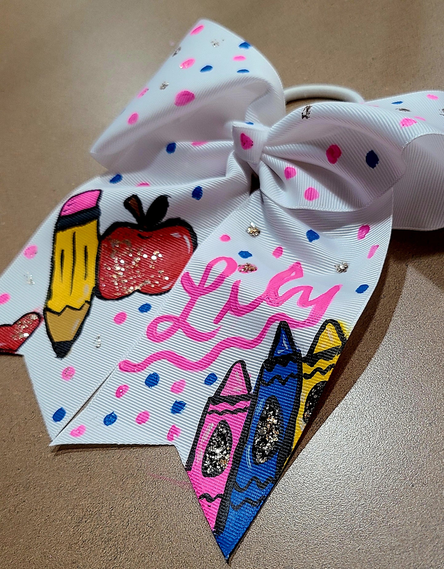 Custom Back to School Hair Bows